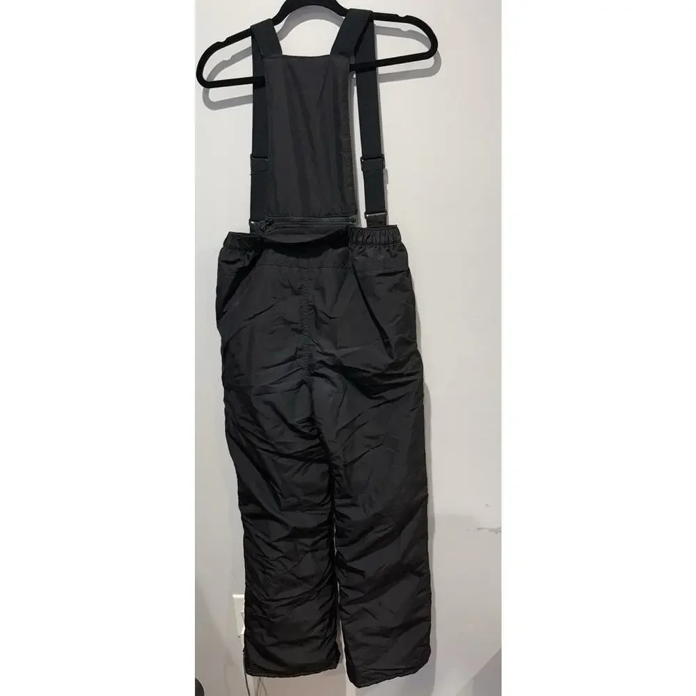 Childrens Place Black Snow Pants Ski Outdoor Removable Bib Youth Size 16 Unisex